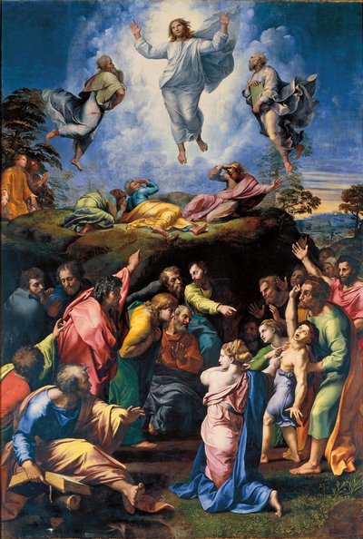 The Transfiguration, n. 1519-20 (öljy paneelille) tekijältä Raphael