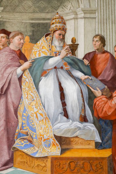 Teologiset hyveet, Gregorius IX kuvattuna Julius II:na tekijältä Raphael