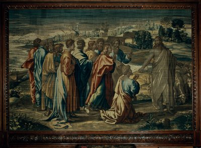Kristuksen veloitus St. Peterille, Mortlaken työpaja tekijältä after Raphael