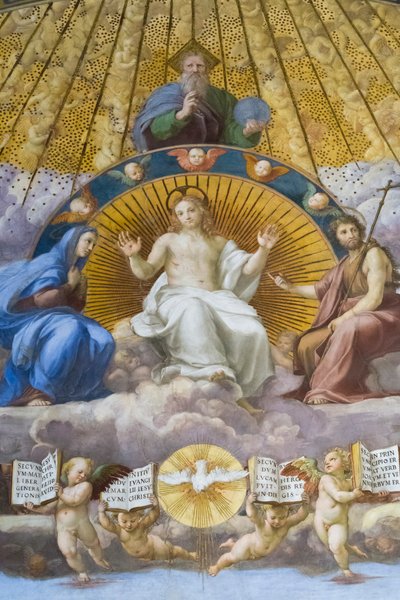 Disputation des Heiligen Sakraments (Detail) von Raphael (1483-1520)