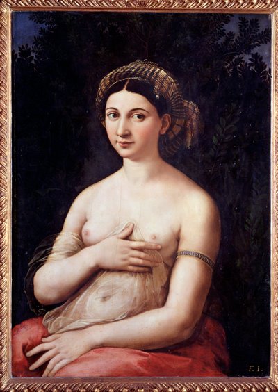 Nuoren naisen muotokuva (La Fornarina) öljy puulle tekijältä Raphael