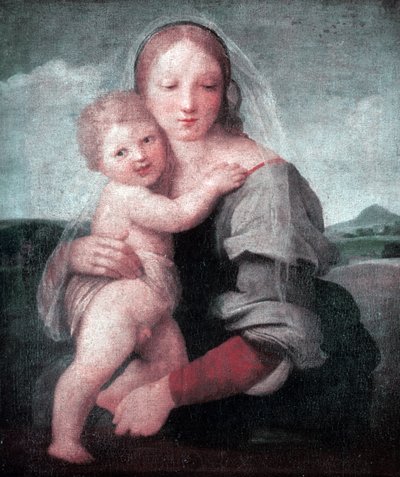 Madonna ja lapsi (tornin Madonne) 1509-1511 (öljy kankaalle) tekijältä Raphael