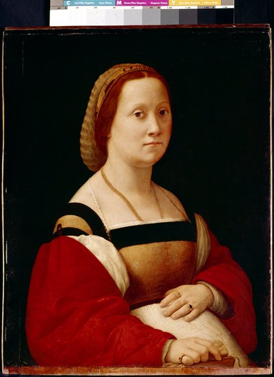Raskaana oleva nainen (La Gravida) (öljy puulle tekijältä Raphael