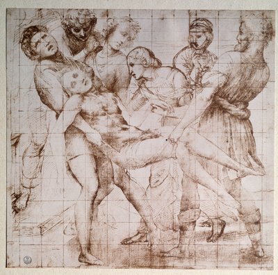 Alttaritaulu Baglioni -piirustus, n.1507 tekijältä Raphael