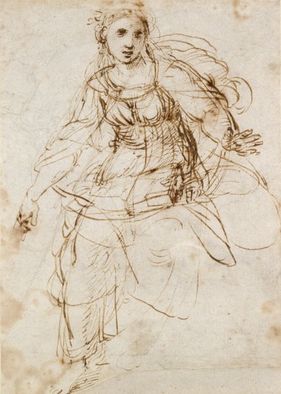 Teologian allegorinen hahmo, 1500-luvun alku tekijältä Raphael