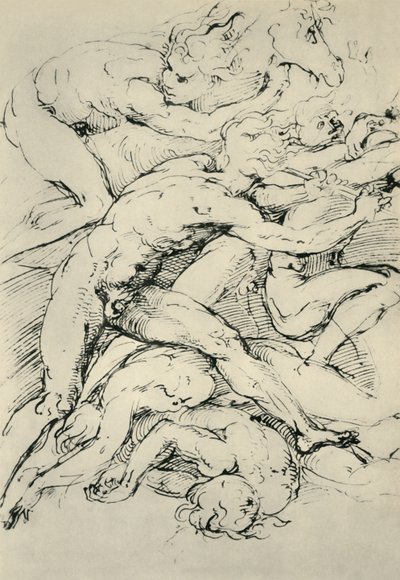 Taistelukohtaus, 1500-luvun alku, 1943. tekijältä Raffaello Sanzio Raphael