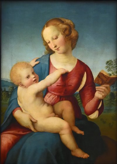 Saksan kieli:  Maria lapsen kanssa / Madonna Colonna Colonna Colonna Madonna tekijältä Raphael