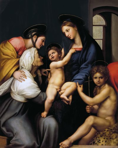 Madonna of the Impintage, 1513-1514. tekijältä Raphael