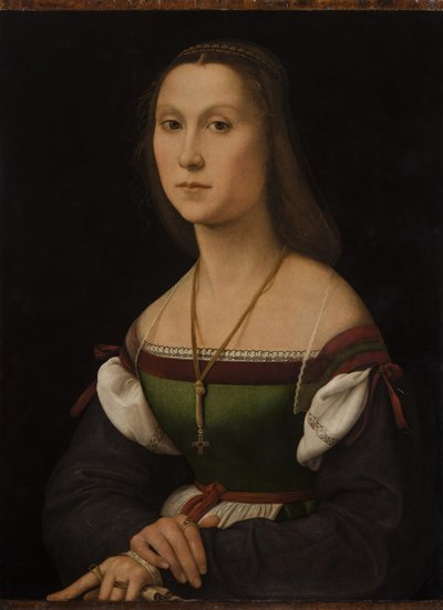 Nuoren naisen muotokuva La Muta, noin 1507. tekijältä Raphael