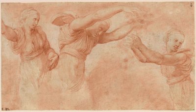 Tutkimus jumalille, jotka juhlivat Psychen ja Cupidon häitä, 1518-1519. tekijältä Raphael