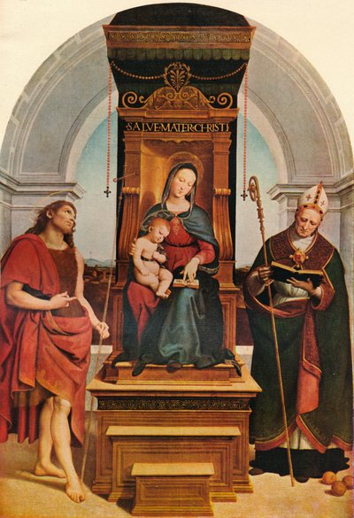 Ansidei Madonna, 1505, 1911 tekijältä Raffaello Sanzio Raphael