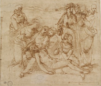 Valituslaulu Kristuksen hautaamista varten, 1500-luvun alku tekijältä Raphael