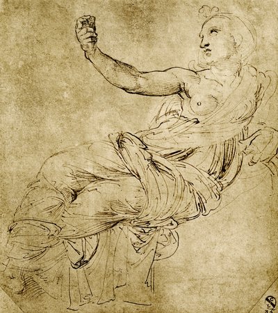 Muse Euterpe tekijältä Raffaello Sanzio Raphael