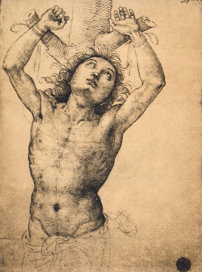 Pyhä Sebastian; piirustus Raphael, Gallerie dellAccademia, Venetsia tekijältä Raffaello Sanzio Raphael
