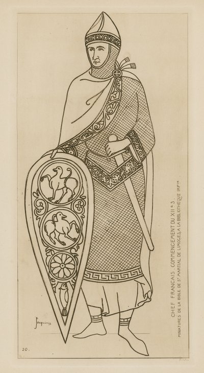 Ranskalainen päällikkö, 1200-luvun alku tekijältä Raphael Jacquemin