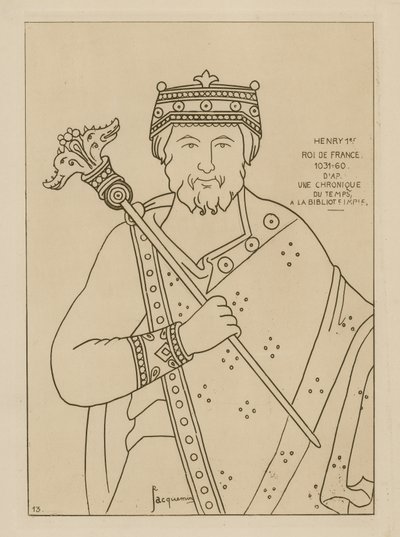 Henrik I, Ranskan kuningas, 1031-1060 tekijältä Raphael Jacquemin