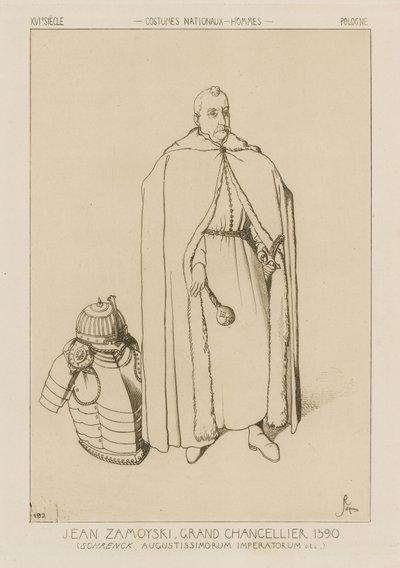 Jan Zamoyski, suurkansleri, 1590 tekijältä Raphael Jacquemin