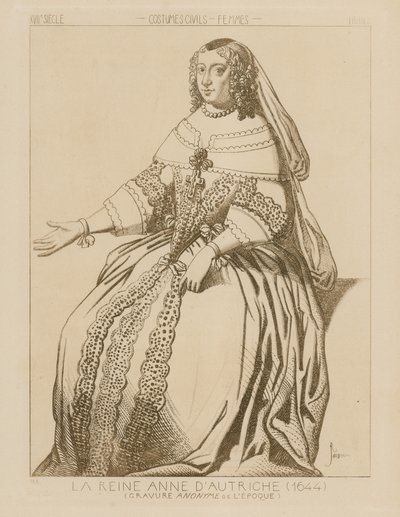 Itävallan kuningatar Anne, 1644 tekijältä Raphael Jacquemin