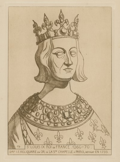 Pyhä Louis IX, Ranskan kuningas, 1260-1270 tekijältä Raphael Jacquemin
