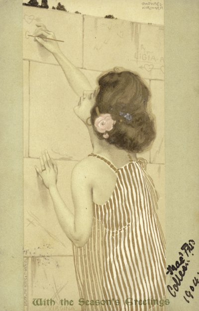 Tyttö kirjoittaa seinälle tekijältä Raphael Kirchner