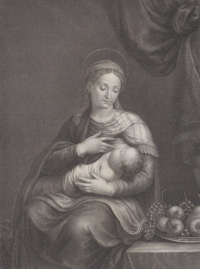 Madonna del Latte, 1815. tekijältä Raphael Morghen