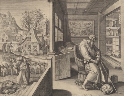 Dolor Sorrow, n. 1580-1628 tekijältä Raphael Sadeler