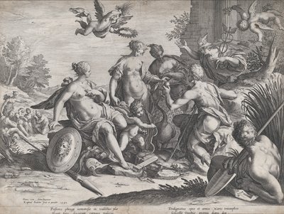 Pariisin tuomio, 1589. tekijältä Raphael Sadeler