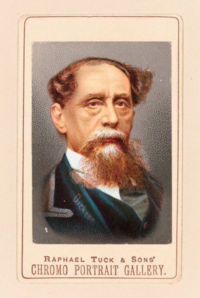 Charles Dickensin printti Robert Hindry Masonin valokuvan jälkeen tekijältä Raphael Tuck and Sons