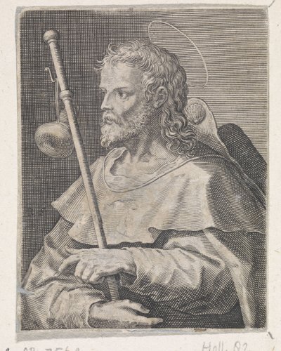 Apostoli Jaakob Suurempi Kristus, Maria ja kaksitoista apostolia (sarjan nimi) tekijältä Raphaël Sadeler (I)