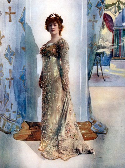 Jane Hading elokuvassa Plus que Rene, c1902 tekijältä Rautlinger