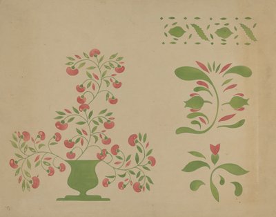 Stensiliseinäkoriste, c. 1936. tekijältä Ray Holden