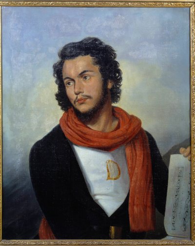 Muusikko Felicien Davidin (1810-1876) muotokuva Raymond Bonheurin (1796-1849) maalaus 1800-luvun Saint Denis, taide- ja historiamuseo tekijältä Raymond Bonheur