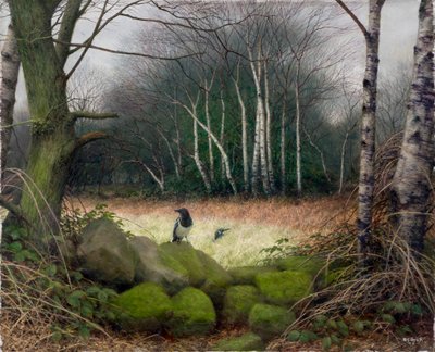 Aamu talven lopulla, 2002 (öljy kartongille) tekijältä Raymond Booth