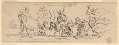 Bacchanalia vuohen kanssa tekijältä Raymond Lafage