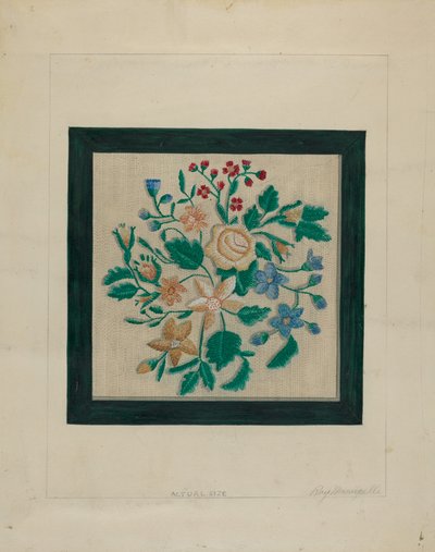 Kirjontapala, c. 1936. tekijältä Raymond Manupelli