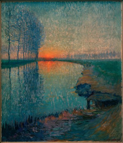 Auringonlasku Neten rannalla tekijältä Raymond de la Haye