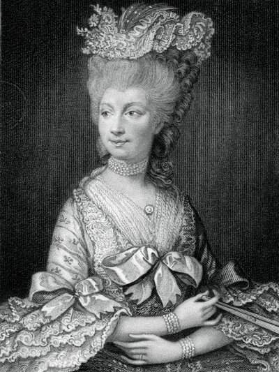 Kuningatar Charlotte, George III:n kuningatar puoliso, 1800-luku. tekijältä Read