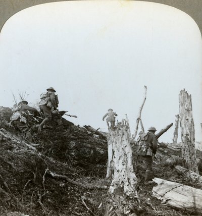 Hyökkäys Trones Woodissa, Sommessa, Ranskassa, ensimmäinen maailmansota, 1916 tekijältä Realistic Travels Publishers