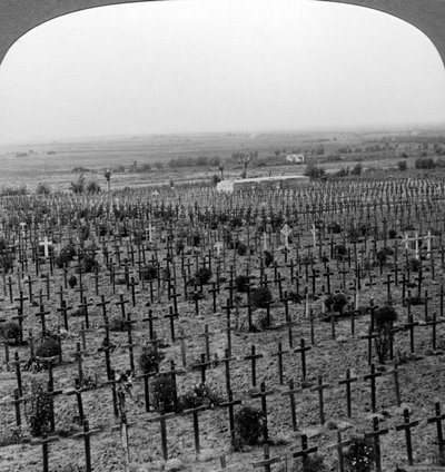 Tyne Cotin hautausmaa, Passchendaele Ridge, Belgia, ensimmäinen maailmansota, 1918-1919. tekijältä Realistic Travels Publishers