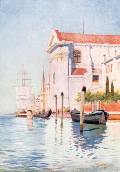 Zattere (värilitografia) tekijältä Reginald Barratt