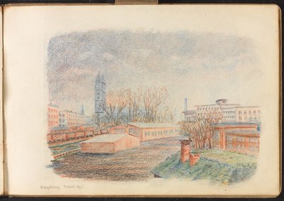 Magdeburgin leiri, maaliskuu 1915 (piirustus) tekijältä Reginald Copleston Bond