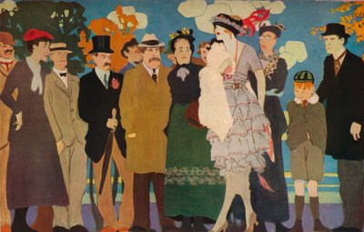 Jotkut ketut ja viinirypäle, c1887-1924, 1924 tekijältä Reginald Edward Higgins
