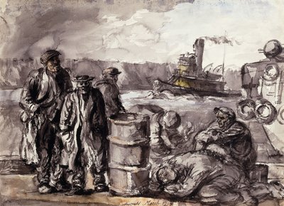 Satamassa tekijältä Reginald Marsh