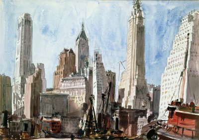 Pilvenpiirtäjät tekijältä Reginald Marsh