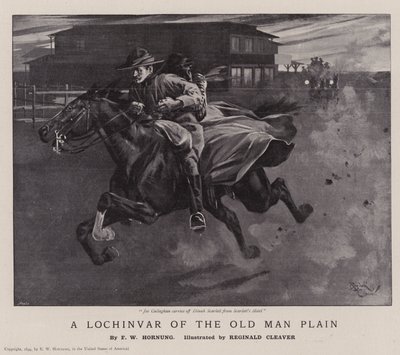 Vanhan miehen tasangon Lochinvar (litografia) tekijältä Reginald Thomas Cleaver