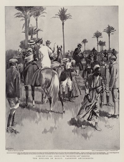 Englantilainen Egyptissä, Garrison Amusements (litografia) tekijältä Reginald Thomas Cleaver