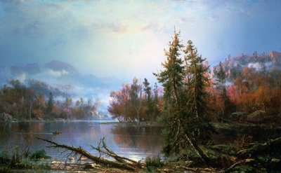 Syksyinen maisema, 1800-luvun puoliväli tekijältä Regis Francois Gignoux