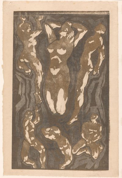 Sävellys kuudella ihmishahmolla tekijältä Reijer Stolk (signed by artist)