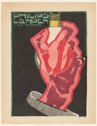 Philips-lamput kaikissa vahvuuksissa (alkuperäinen nimi esineessä) tekijältä Reijer Stolk (signed by artist)