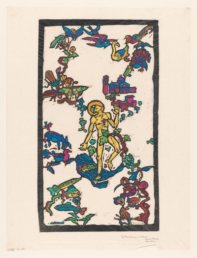 St. Franciscus v. Assisi (alkuperäinen nimi esineessä) tekijältä Reijer Stolk (signed by artist)